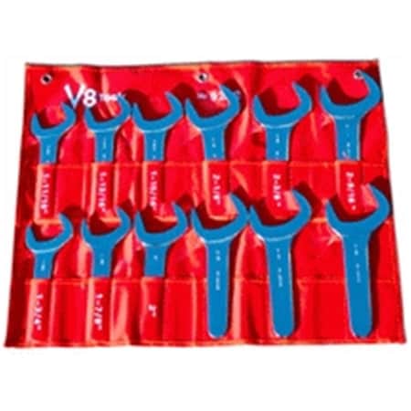 V8 Tools 0.69 - 2.63 in. Jumbo Service Wrench Set, 12 Piece VHT-9212